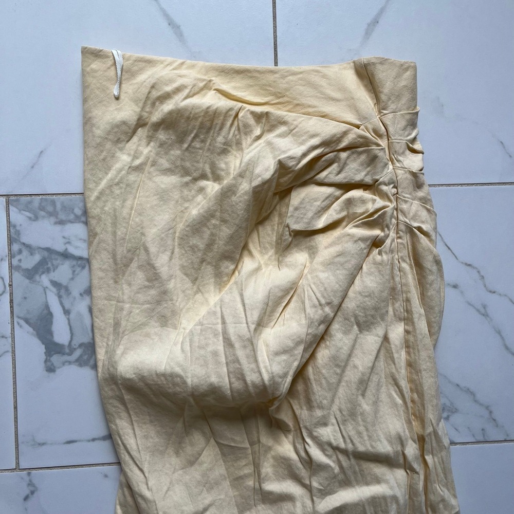 LPA Lucia Maxi Skirt in Banana Creme sz small - Picture 6 of 7
